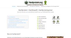 Desktop Screenshot of hanfprotein.org